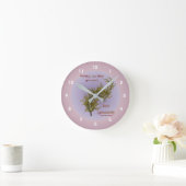Blume im inneren Frieden Inspiration Zitat Runde Wanduhr (Zuhause)