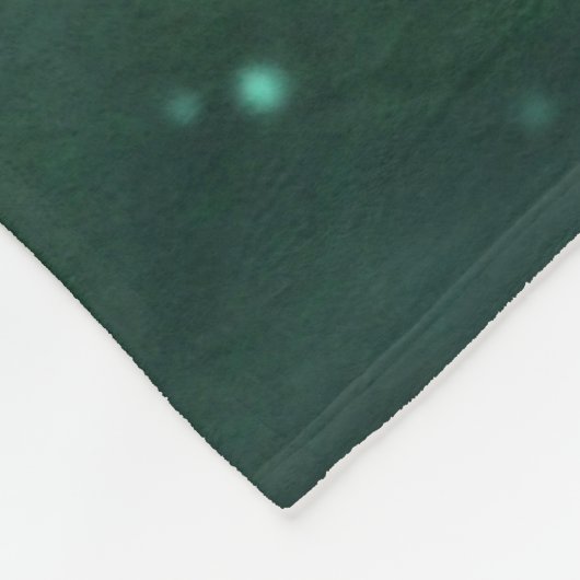 Blume im Jademondlicht Fleecedecke (Ecke)