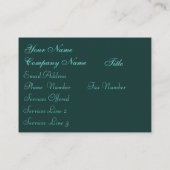 Blume im Jademondlicht Visitenkarte (Rückseite)