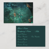 Blume im Jademondlicht Visitenkarte (Vorne/Hinten)