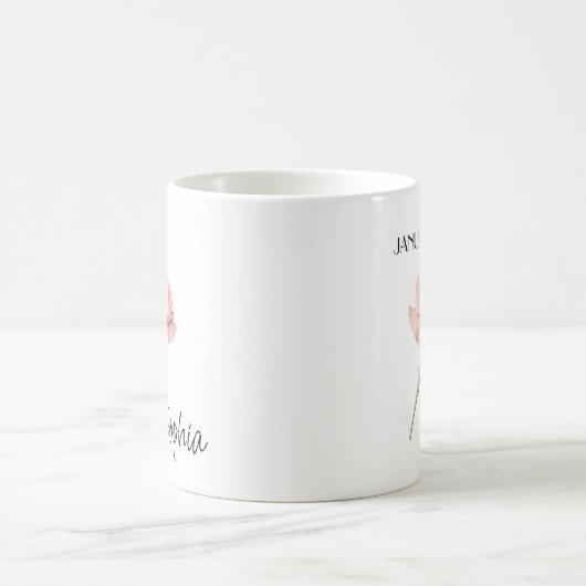 Blume im Januar Personalisiert Kaffeetasse (Mittel)