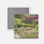 Blume im japanischen Garten, Magnet (Vorderseite/Rückseite)