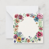 Blume im klassischen Garten Mitteilungskarte (Vorderseite)