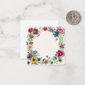 Blume im klassischen Garten Mitteilungskarte (Vorderseite/Rückseite Beispiel)