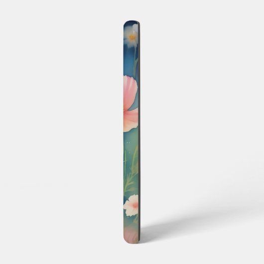 Blume im Kosmos Samsung Galaxy Hülle (Linke Seite)