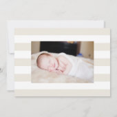 Blume im Land Geburtsankündigung Ankündigung (Rückseite)