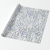 Blume im lila Garten Geschenkpapier (Ungerollt)
