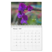Blume im lila Garten Kalender (Feb 2027)