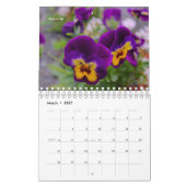 Blume im lila Garten Kalender (Mär 2027)