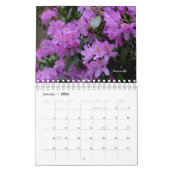 Blume im lila Garten Kalender (Jan 2026)