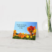 Blume im Mai, leer Karte (Vorderseite)