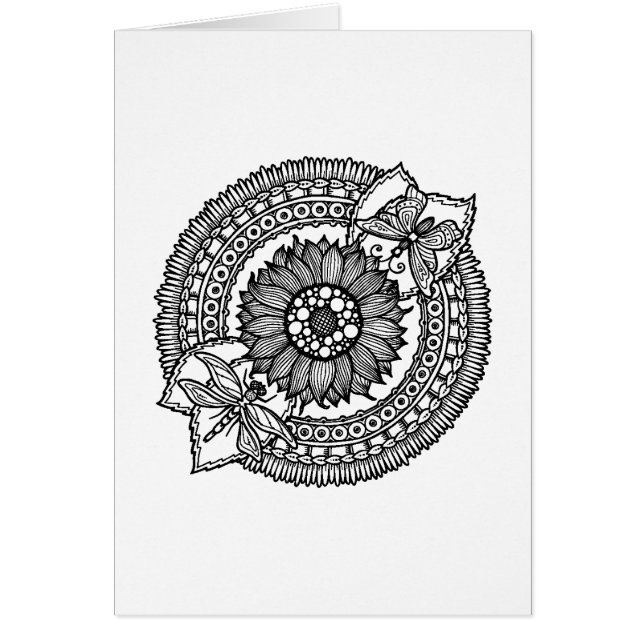 Blume im Mandala (Vorne)