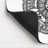 Blume im Mandala Mousepad (Ecke)