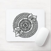 Blume im Mandala Mousepad (Mit Mouse)