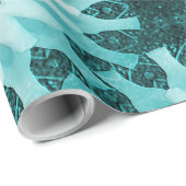 Blume im Meer...... Geschenkpapier (Rolleneckpunkt)