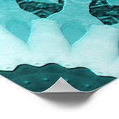 Blume im Meer...... Poster (Ecke)