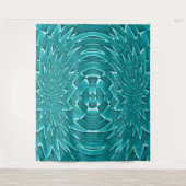 Blume im Meer...... Wandteppich (Vorderseite)