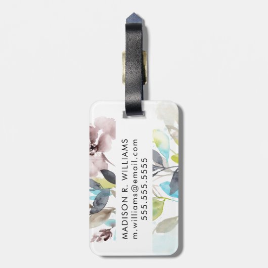 Blume im Mix Gepäckanhänger (Rückseite vertikal)