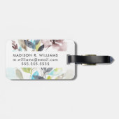 Blume im Mix Gepäckanhänger (Rückseite horizontal)