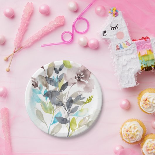 Blume im Mix Pappteller (Party)