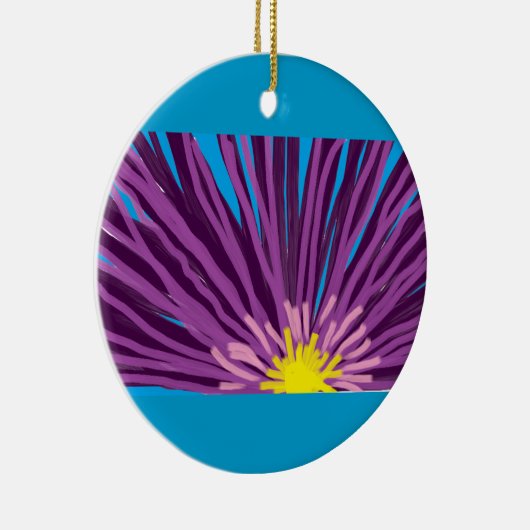 Blume im Öl Keramikornament (Rechts)