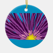 Blume im Öl Keramikornament (Vorne)