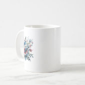 Blume im orientalischen Stil und Betafisch-Tasse Kaffeetasse (Vorderseite Links)