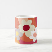 Blume im Retrostil Kaffeetasse (Mittel)