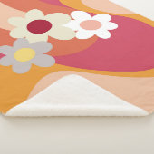 Blume im Retrostil Sherpadecke (3/4)