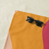 Blume im Retrostil Strandtuch (Beispiel)