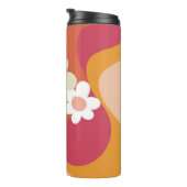 Blume im Retrostil Thermosbecher (Nach rechts gedreht)