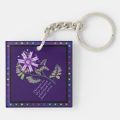 Blume im Schlüsselanhänger der Wüste (Rückseite)