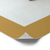 Blume im Schnee Poster (Ecke)