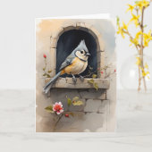 Blume im Sill-Window-Fenster "Titmausruhen" Karte (Gelbe Blume)