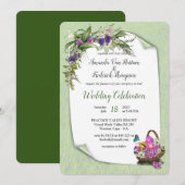 Blume im Sommer Einladung (Vorne/Hinten)