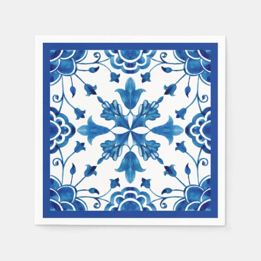 Blume im Sommer im Mittelmeer Serviette (Vorderseite)