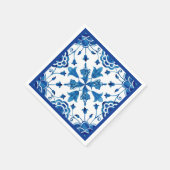 Blume im Sommer im Mittelmeer Serviette (Ecke)