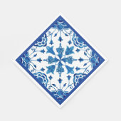 Blume im Sommer im Mittelmeer Serviette (Ecke)