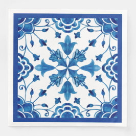 Blume im Sommer im Mittelmeer Serviette