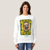 Blume im Sonnenschein erstellen Ihr eigenes Foto f Sweatshirt (Vorne ganz)