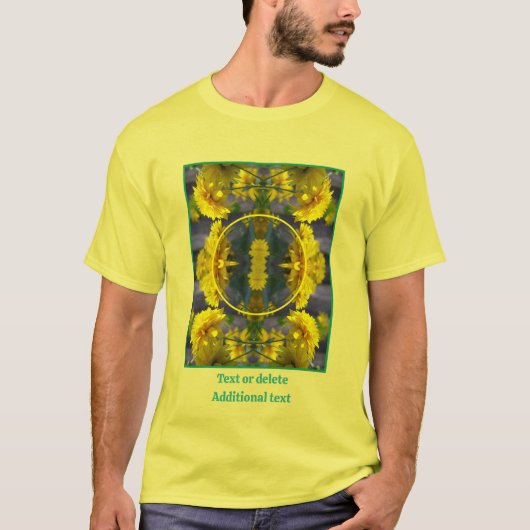 Blume im Sonnenschein erstellen Ihr eigenes Foto f T-Shirt (Vorderseite)