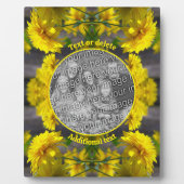 Blume im Sonnenschein geben Sie Ihr Foto Fotoplatte (Vorderseite)