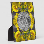 Blume im Sonnenschein geben Sie Ihr Foto Fotoplatte (Seite)