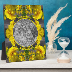 Blume im Sonnenschein geben Sie Ihr Foto Fotoplatte