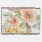 Blume im Spätsommer I Decke (Vorderseite)