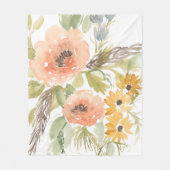 Blume im Spätsommer I Fleecedecke (Vorderseite)