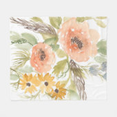 Blume im Spätsommer I Fleecedecke (Vorderseite (Horizontal))