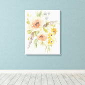 Blume im Spätsommer I Leinwanddruck (Insitu (Holzboden))
