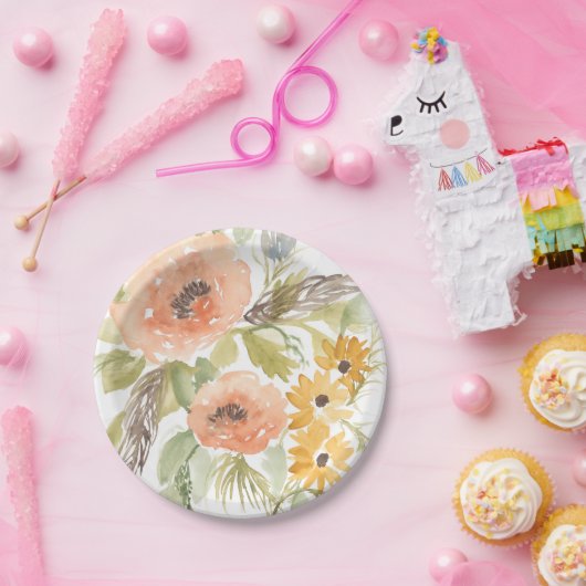 Blume im Spätsommer I Pappteller (Party)