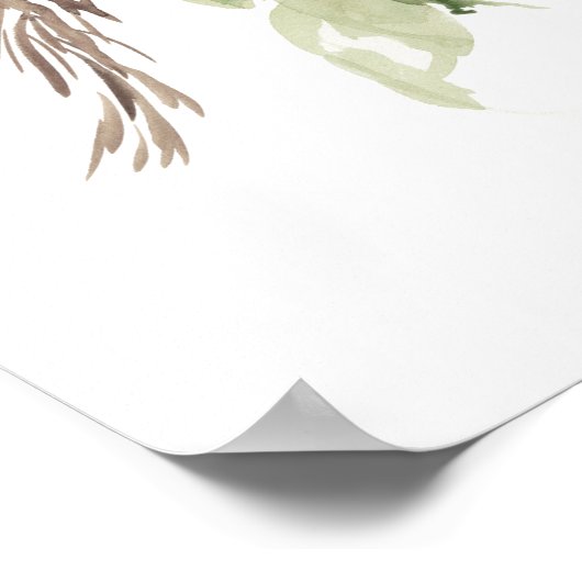 Blume im Spätsommer I Poster (Ecke)